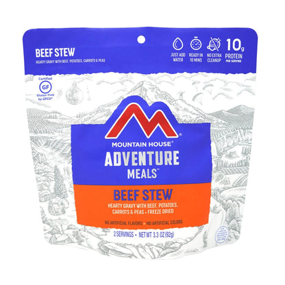 Mountain House beef stew pouch front