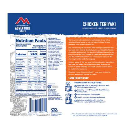 Mountain House Chicken Teriyaki with Rice (Gluten-Free) - Pouch