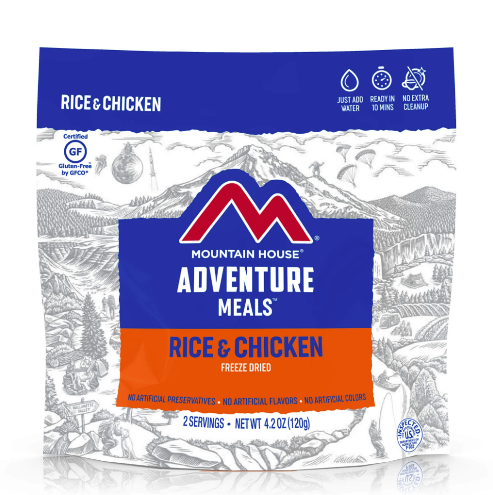 Mountain House Rice & Chicken pouch