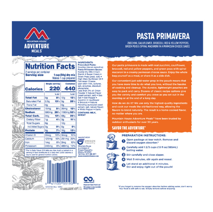 Mountain House Pasta Primavera - Pouch