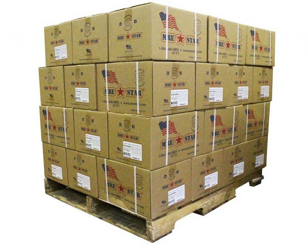 MRE Star pallet of 60 cases