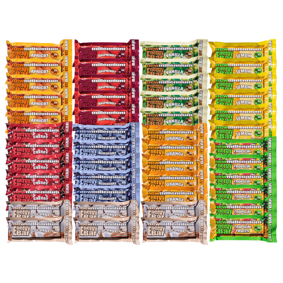 New Millennium 400 Calorie Energy Bar - Assorted Multipack