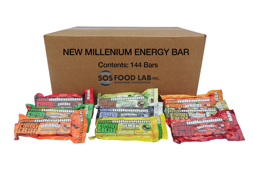 New Millennium 400 Calorie Energy Bar - 12 Fruit Flavors