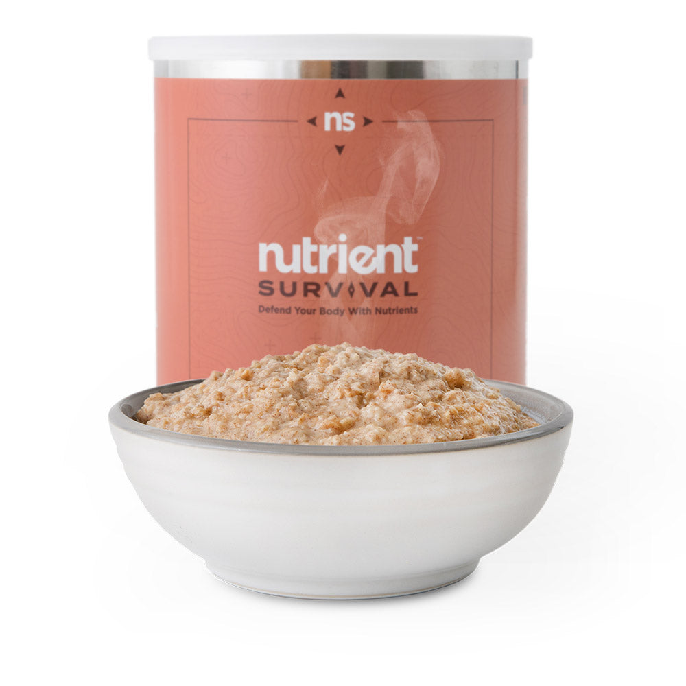 Nutrient Survival Hearty Apple Cinnamon Oatmeal in #10 Can