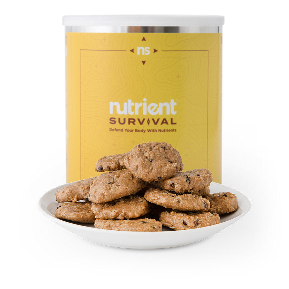 Nutrient Survival Oatmeal Raisin Cookie Meals in #10 Can