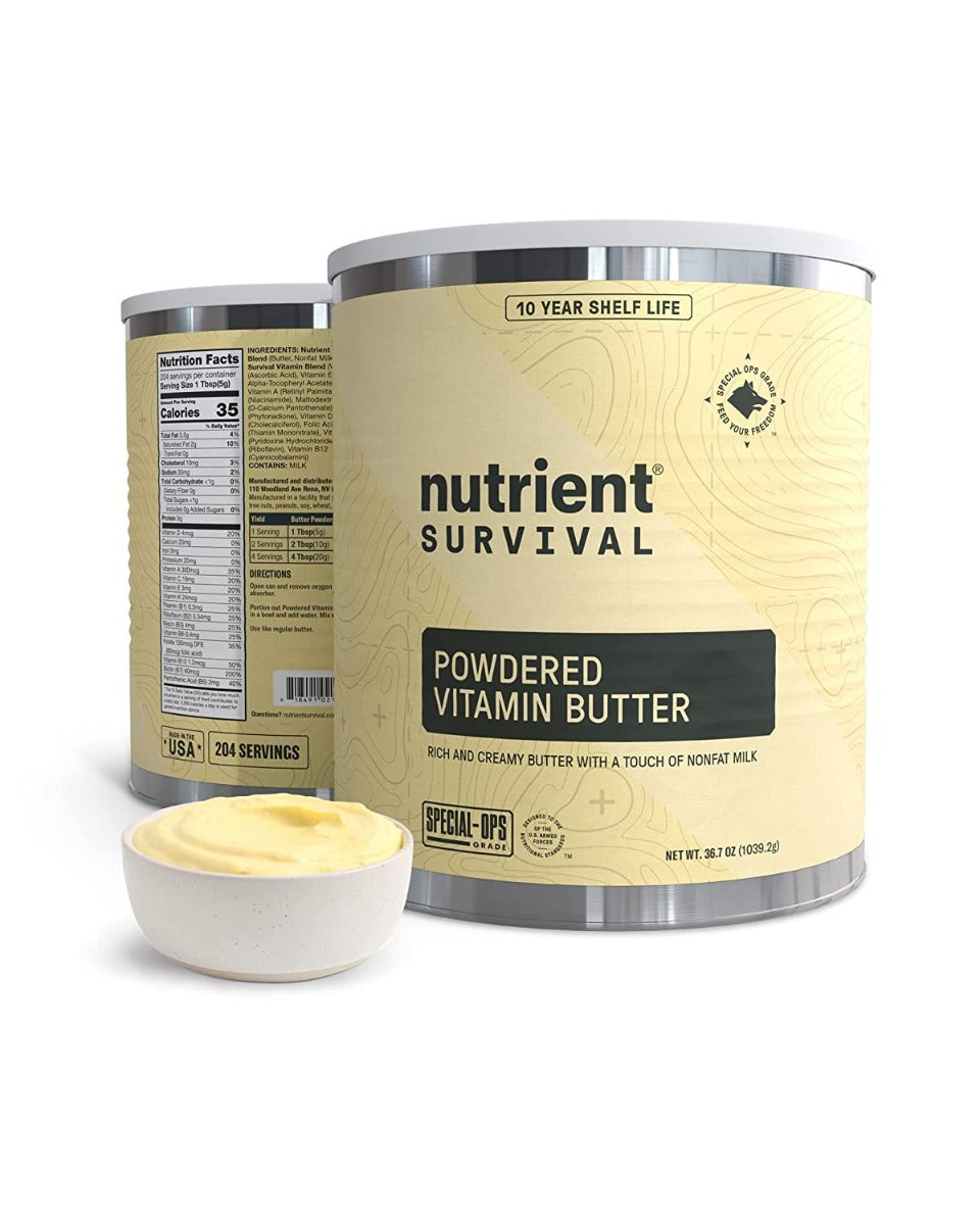 Nutrient Survival Powdered Vitamin Butter in #10 Can