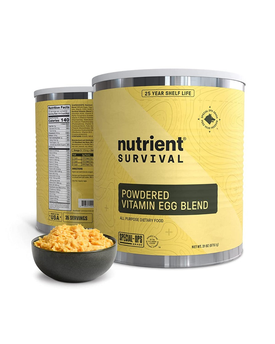 Nutrient Survival Powdered Vitamin Egg Blend in #10 Can