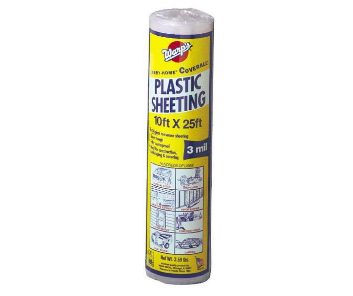 Warp Brothers 10x25 4 mil plastic sheeting roll