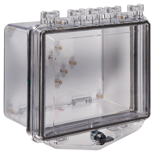 Small Polycarbonate Enclosure with Thumb Lock