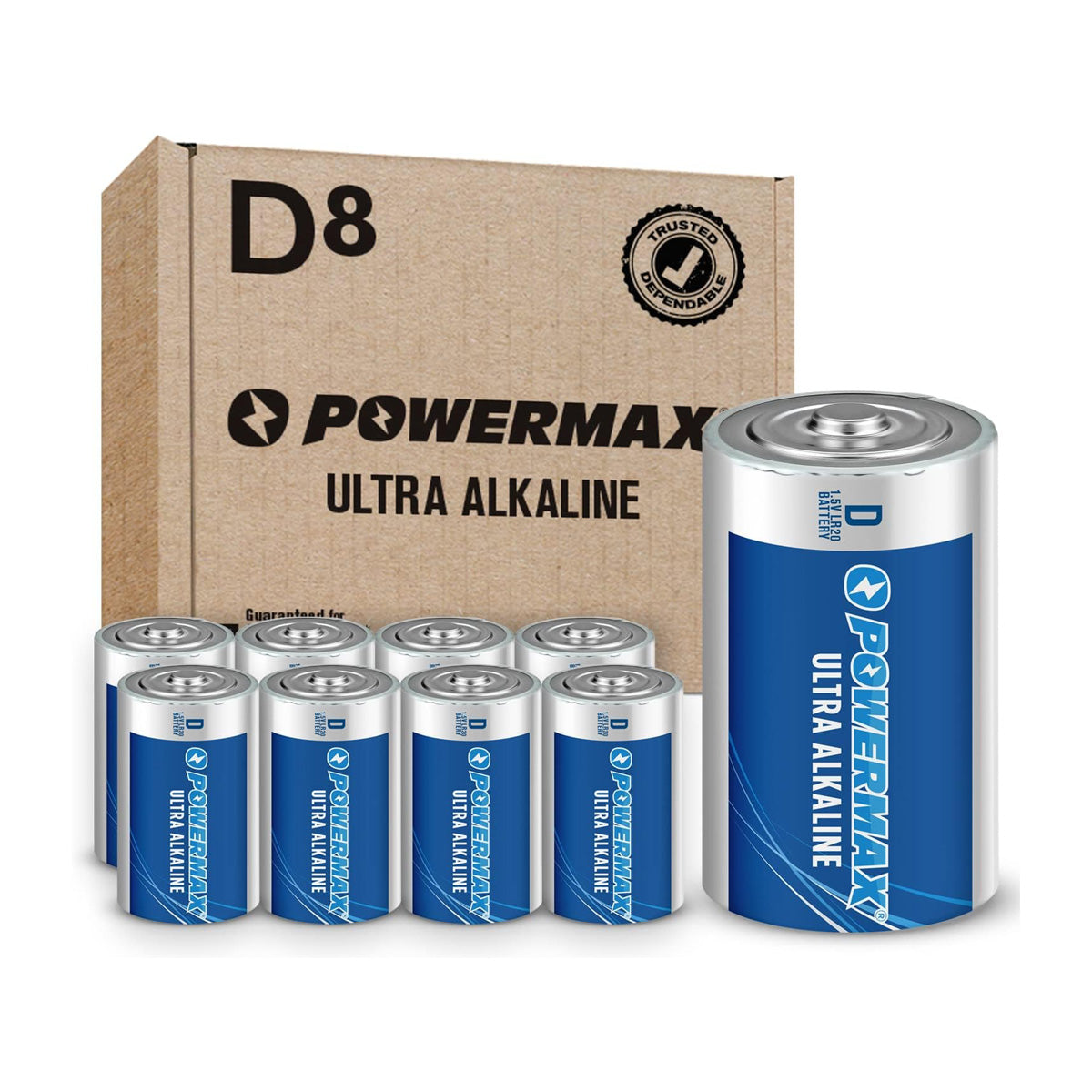 Powermax Alkaline D Battery (single)