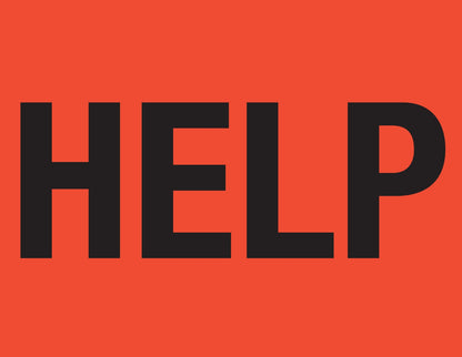 red help sign