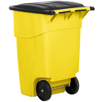 Rubbermaid 9W27 50 gallon bin back view