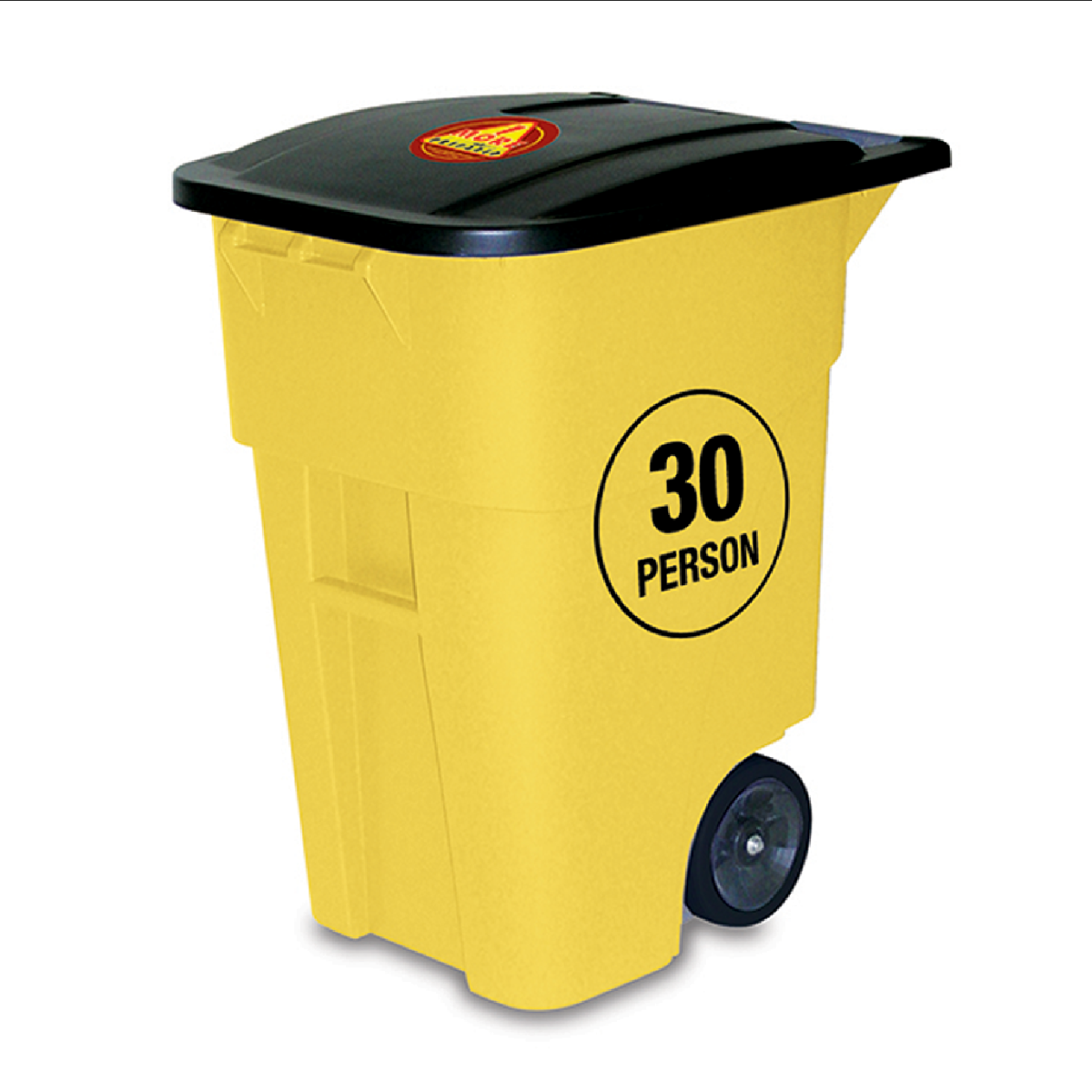 30 Person office survival kit in rolling yellow bin