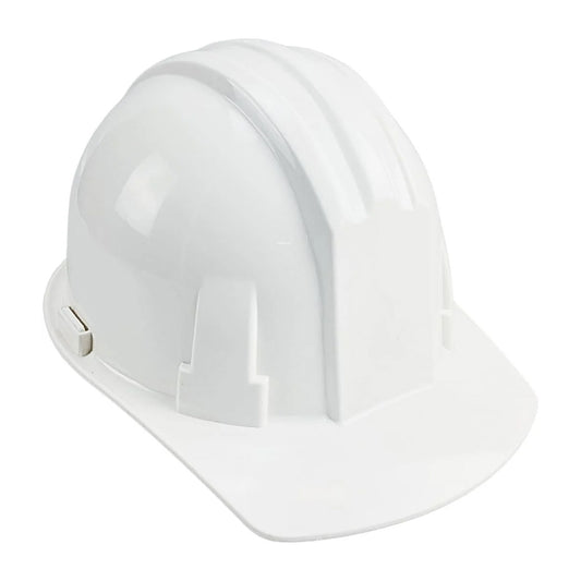 Sona White Hard Hat with Adjustable Chin Strap