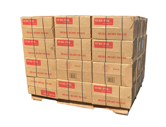 Sopakco Sure-Pak MRE pallet of 48 cases