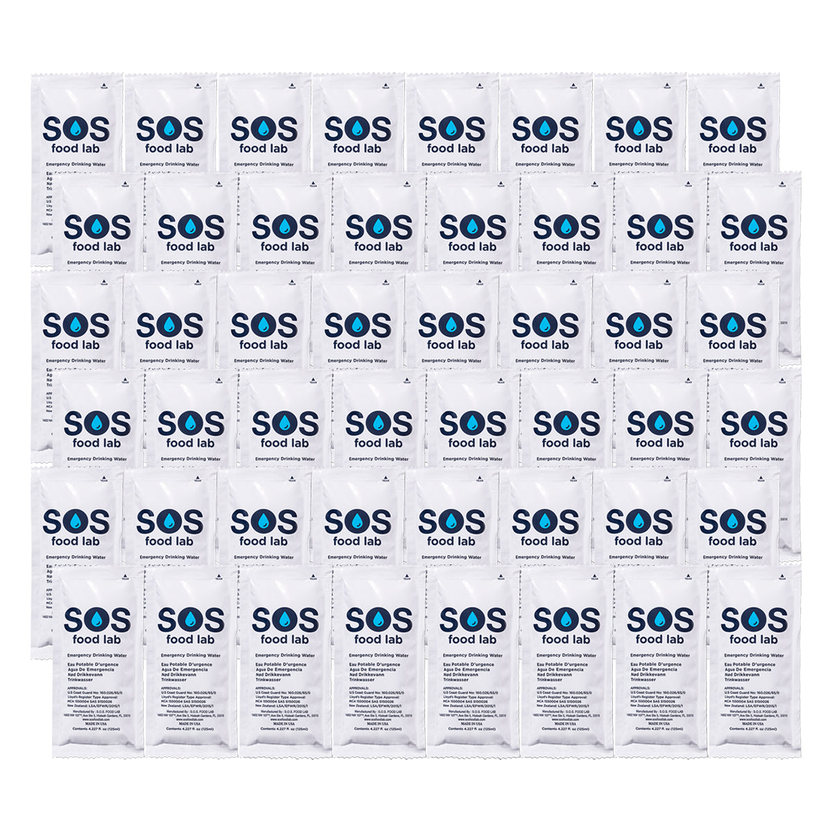 SOS Emergency Drinking Water - 4.227 oz (125 ml) Pouch