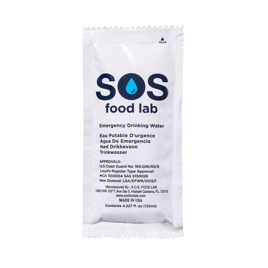 SOS Emergency Drinking Water - 4.227 oz (125 ml) Pouch
