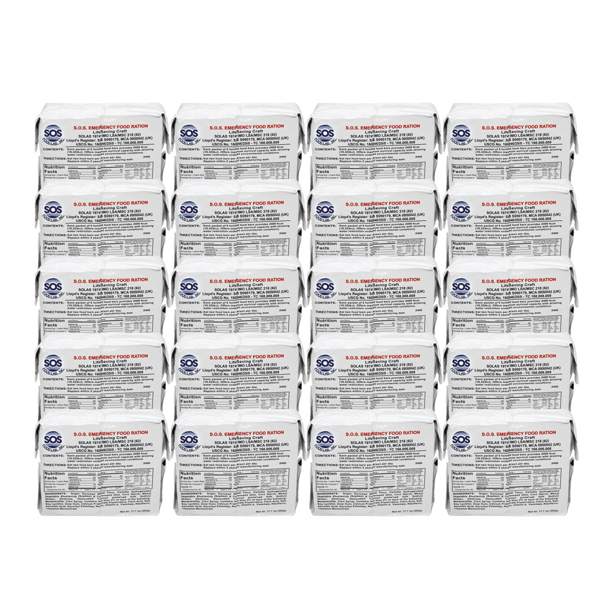 SOS Emergency Food Bar 2400 Calorie