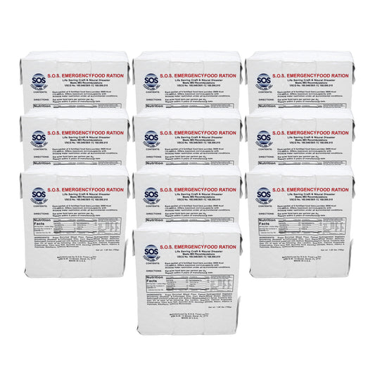 GSA SOS Emergency Food Bar 3600 Calorie - Pack of 10
