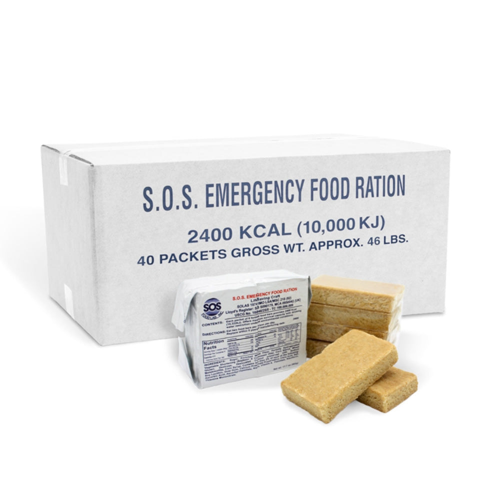 Sos Emergency Rations SOS 2400 Calorie Emergency Food Bar | 72 Hour Ration | More Prepared
