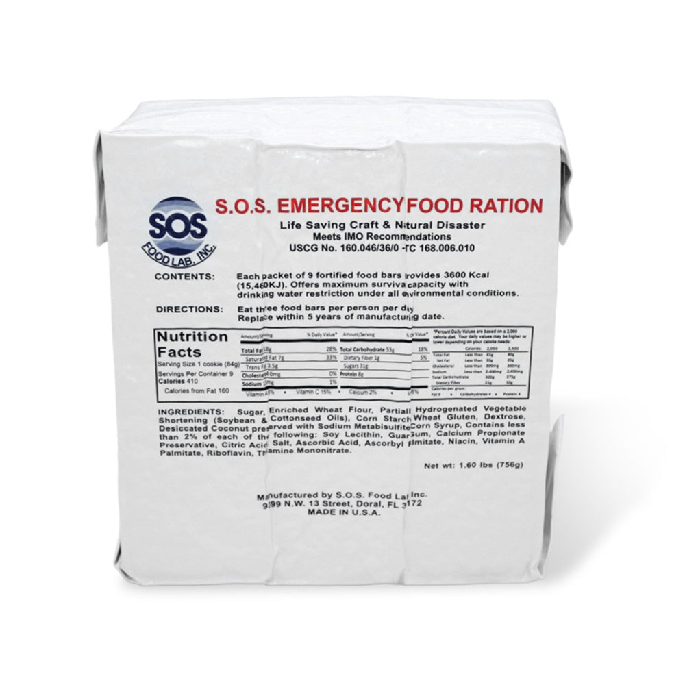 SOS Emergency Food Bar 3600 Calorie