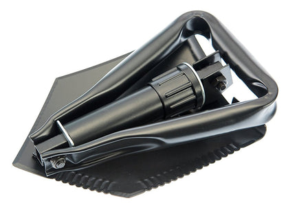 Trifold shovel folded