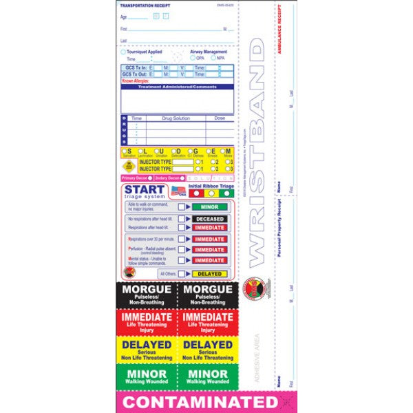 Back of Triage Tag